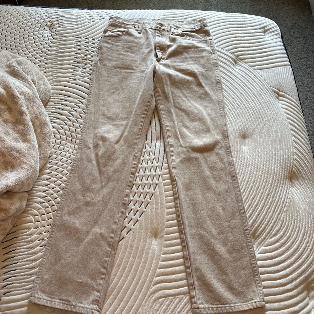 Wrangler Khaki Casual Trousers